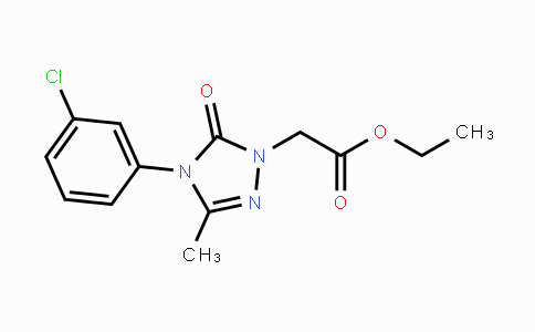 CAS No. 860786-50-1, Ethyl 2-[4-(3-chlorophenyl)-3-methyl-5-oxo-4,5-dihydro-1H-1,2,4-triazol-1-yl]acetate