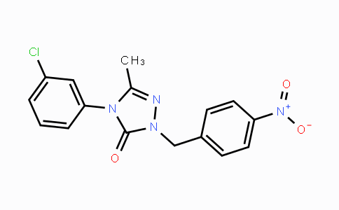 CAS No. 860786-51-2, 4-(3-Chlorophenyl)-5-methyl-2-(4-nitrobenzyl)-2,4-dihydro-3H-1,2,4-triazol-3-one