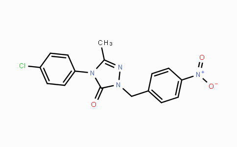 CAS No. 860786-63-6, 4-(4-Chlorophenyl)-5-methyl-2-(4-nitrobenzyl)-2,4-dihydro-3H-1,2,4-triazol-3-one