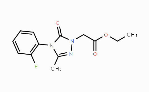CAS No. 860784-87-8, Ethyl 2-[4-(2-fluorophenyl)-3-methyl-5-oxo-4,5-dihydro-1H-1,2,4-triazol-1-yl]acetate