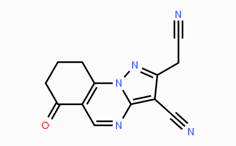 CAS No. 860784-91-4, 2-(Cyanomethyl)-6-oxo-6,7,8,9-tetrahydropyrazolo[1,5-a]quinazoline-3-carbonitrile