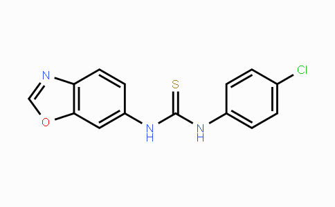 CAS No. 860785-10-0, N-(1,3-Benzoxazol-6-yl)-N'-(4-chlorophenyl)thiourea