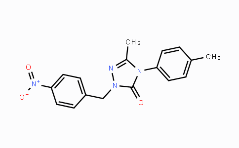 CAS No. 860785-12-2, 5-Methyl-4-(4-methylphenyl)-2-(4-nitrobenzyl)-2,4-dihydro-3H-1,2,4-triazol-3-one
