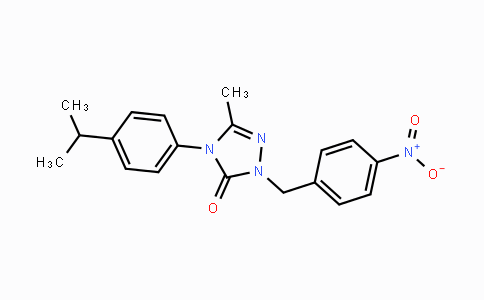 CAS No. 860785-33-7, 4-(4-Isopropylphenyl)-5-methyl-2-(4-nitrobenzyl)-2,4-dihydro-3H-1,2,4-triazol-3-one