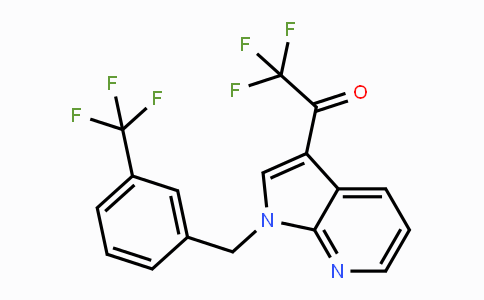 CAS No. 860785-60-0, 2,2,2-Trifluoro-1-{1-[3-(trifluoromethyl)benzyl]-1H-pyrrolo[2,3-b]pyridin-3-yl}-1-ethanone