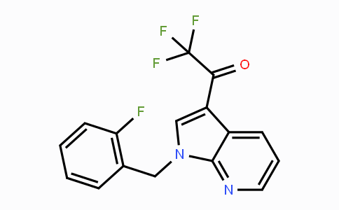 CAS No. 860785-63-3, 2,2,2-Trifluoro-1-[1-(2-fluorobenzyl)-1H-pyrrolo[2,3-b]pyridin-3-yl]-1-ethanone