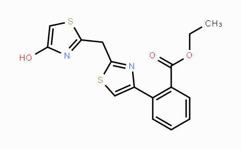 CAS No. 860785-65-5, Ethyl 2-{2-[(4-hydroxy-1,3-thiazol-2-yl)methyl]-1,3-thiazol-4-yl}benzenecarboxylate