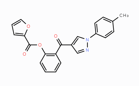 CAS No. 955963-47-0, 2-{[1-(4-Methylphenyl)-1H-pyrazol-4-yl]carbonyl}phenyl 2-furoate