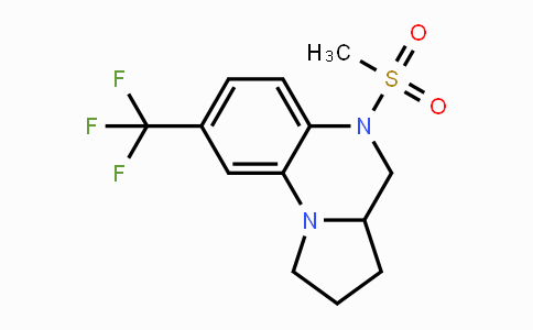 CAS No. 860786-90-9, 5-(Methylsulfonyl)-8-(trifluoromethyl)-1,2,3,3a,4,5-hexahydropyrrolo[1,2-a]quinoxaline