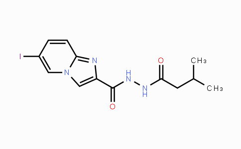CAS No. 860787-44-6, 6-Iodo-N'-(3-methylbutanoyl)imidazo[1,2-a]pyridine-2-carbohydrazide