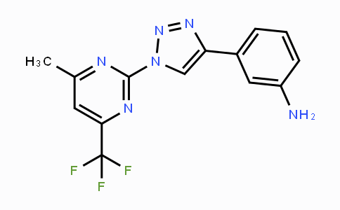 CAS No. 860787-47-9, 3-{1-[4-Methyl-6-(trifluoromethyl)-2-pyrimidinyl]-1H-1,2,3-triazol-4-yl}aniline