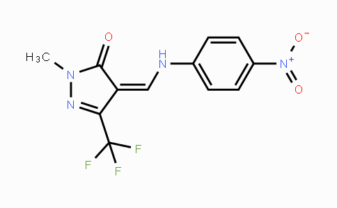 CAS No. 320425-08-9, 2-Methyl-4-[(4-nitroanilino)methylene]-5-(trifluoromethyl)-2,4-dihydro-3H-pyrazol-3-one