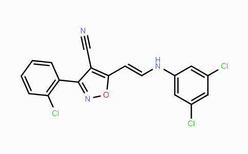 CAS No. 320425-17-0, 3-(2-Chlorophenyl)-5-[2-(3,5-dichloroanilino)vinyl]-4-isoxazolecarbonitrile