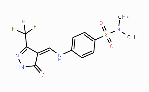 CAS No. 320425-21-6, N,N-Dimethyl-4-({[5-oxo-3-(trifluoromethyl)-1,5-dihydro-4H-pyrazol-4-yliden]methyl}amino)benzenesulfonamide