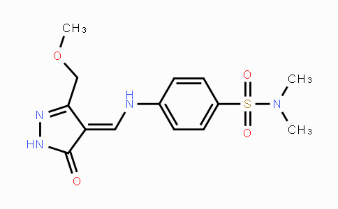 CAS No. 320415-77-8, 4-({[3-(Methoxymethyl)-5-oxo-1,5-dihydro-4H-pyrazol-4-yliden]methyl}amino)-N,N-dimethylbenzenesulfonamide