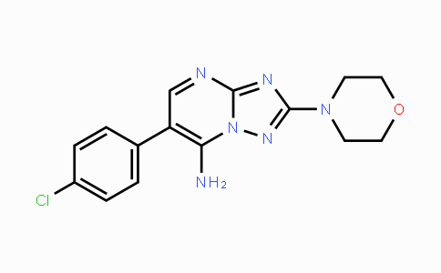 CAS No. 320416-05-5, 6-(4-Chlorophenyl)-2-morpholino[1,2,4]triazolo[1,5-a]pyrimidin-7-amine