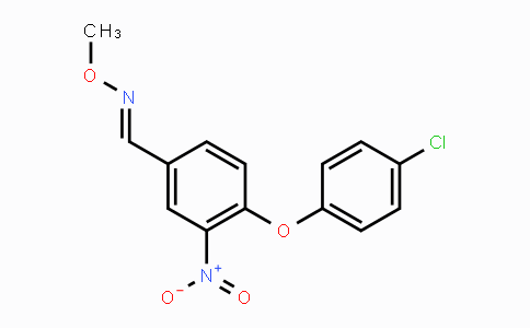 CAS No. 320416-64-6, 4-(4-Chlorophenoxy)-3-nitrobenzenecarbaldehyde O-methyloxime