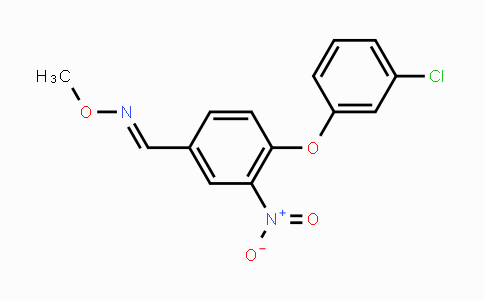 CAS No. 320417-05-8, 4-(3-Chlorophenoxy)-3-nitrobenzenecarbaldehyde O-methyloxime