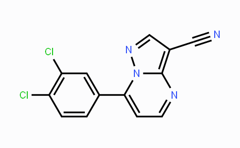 CAS No. 320417-13-8, 7-(3,4-Dichlorophenyl)pyrazolo[1,5-a]pyrimidine-3-carbonitrile