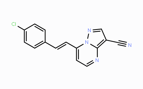 CAS No. 320417-35-4, 7-(4-Chlorostyryl)pyrazolo[1,5-a]pyrimidine-3-carbonitrile