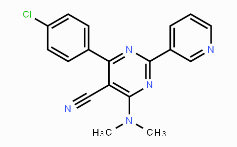 CAS No. 320417-53-6, 4-(4-Chlorophenyl)-6-(dimethylamino)-2-(3-pyridinyl)-5-pyrimidinecarbonitrile