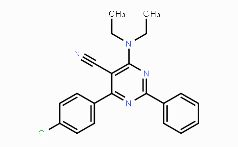 CAS No. 320418-02-8, 4-(4-Chlorophenyl)-6-(diethylamino)-2-phenyl-5-pyrimidinecarbonitrile