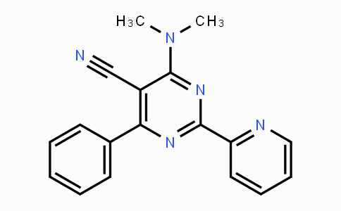 CAS No. 320418-16-4, 4-(Dimethylamino)-6-phenyl-2-(2-pyridinyl)-5-pyrimidinecarbonitrile
