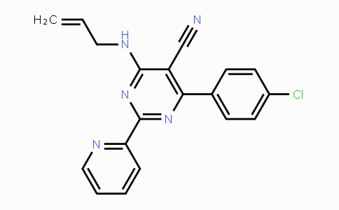 CAS No. 320418-17-5, 4-(Allylamino)-6-(4-chlorophenyl)-2-(2-pyridinyl)-5-pyrimidinecarbonitrile