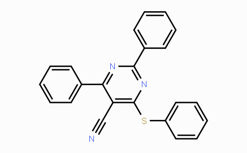 CAS No. 320418-43-7, 2,4-Diphenyl-6-(phenylsulfanyl)-5-pyrimidinecarbonitrile