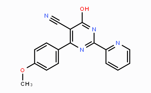 CAS No. 320418-61-9, 4-Hydroxy-6-(4-methoxyphenyl)-2-(2-pyridinyl)-5-pyrimidinecarbonitrile