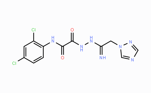 CAS No. 320418-96-0, N-(2,4-Dichlorophenyl)-2-oxo-2-{2-[2-(1H-1,2,4-triazol-1-yl)ethanimidoyl]hydrazino}acetamide