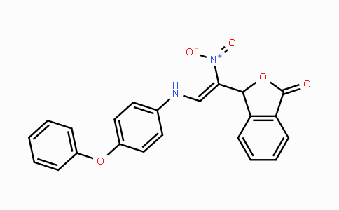 CAS No. 320420-42-6, 3-[1-Nitro-2-(4-phenoxyanilino)vinyl]-2-benzofuran-1(3H)-one