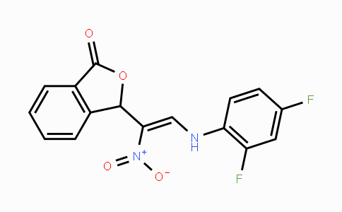 CAS No. 320420-45-9, 3-[2-(2,4-Difluoroanilino)-1-nitrovinyl]-2-benzofuran-1(3H)-one