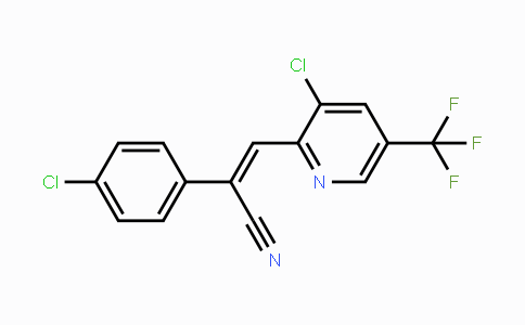 CAS No. 320420-51-7, 2-(4-Chlorophenyl)-3-[3-chloro-5-(trifluoromethyl)-2-pyridinyl]acrylonitrile