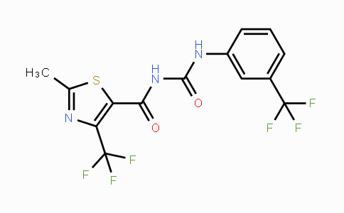 CAS No. 320420-61-9, N-{[2-Methyl-4-(trifluoromethyl)-1,3-thiazol-5-yl]carbonyl}-N'-[3-(trifluoromethyl)phenyl]urea