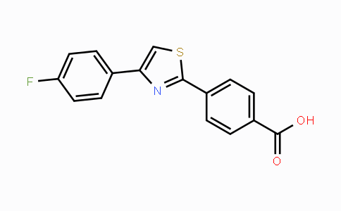 CAS No. 321429-96-3, 4-[4-(4-Fluorophenyl)-1,3-thiazol-2-yl]benzenecarboxylic acid