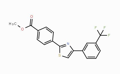 CAS No. 321430-12-0, Methyl 4-{4-[3-(trifluoromethyl)phenyl]-1,3-thiazol-2-yl}benzenecarboxylate