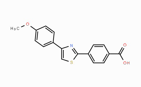 CAS No. 321430-14-2, 4-[4-(4-Methoxyphenyl)-1,3-thiazol-2-yl]benzenecarboxylic acid