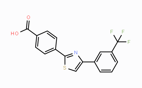 CAS No. 321430-15-3, 4-{4-[3-(Trifluoromethyl)phenyl]-1,3-thiazol-2-yl}benzenecarboxylic acid