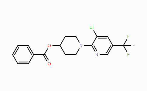 CAS No. 321430-22-2, 1-[3-Chloro-5-(trifluoromethyl)-2-pyridinyl]-4-piperidinyl benzenecarboxylate