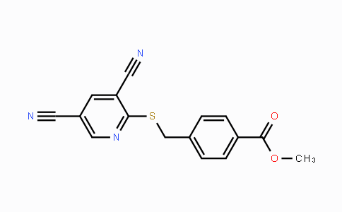 CAS No. 321430-68-6, Methyl 4-{[(3,5-dicyano-2-pyridinyl)sulfanyl]methyl}benzenecarboxylate
