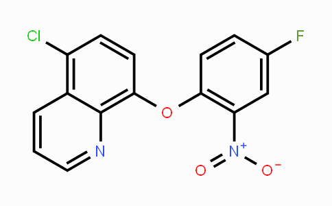 CAS No. 400078-01-5, 5-Chloro-8-(4-fluoro-2-nitrophenoxy)quinoline