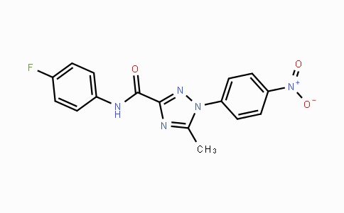 CAS No. 321431-08-7, N-(4-Fluorophenyl)-5-methyl-1-(4-nitrophenyl)-1H-1,2,4-triazole-3-carboxamide