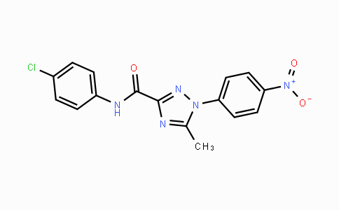 CAS No. 321431-09-8, N-(4-Chlorophenyl)-5-methyl-1-(4-nitrophenyl)-1H-1,2,4-triazole-3-carboxamide