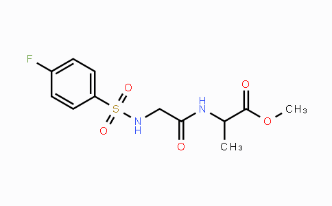 CAS No. 1396998-10-9, Methyl 2-[(2-{[(4-fluorophenyl)sulfonyl]amino}acetyl)amino]propanoate