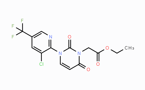 CAS No. 477864-62-3, Ethyl 2-[3-[3-chloro-5-(trifluoromethyl)-2-pyridinyl]-2,6-dioxo-3,6-dihydro-1(2H)-pyrimidinyl]acetate