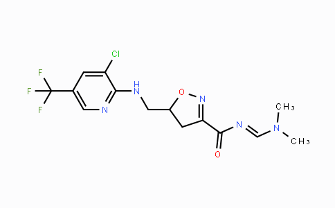 CAS No. 321432-30-8, 5-({[3-Chloro-5-(trifluoromethyl)-2-pyridinyl]amino}methyl)-N-[(dimethylamino)methylene]-4,5-dihydro-3-isoxazolecarboxamide