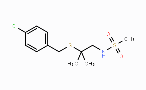 CAS No. 477864-68-9, N-{2-[(4-Chlorobenzyl)sulfanyl]-2-methylpropyl}methanesulfonamide
