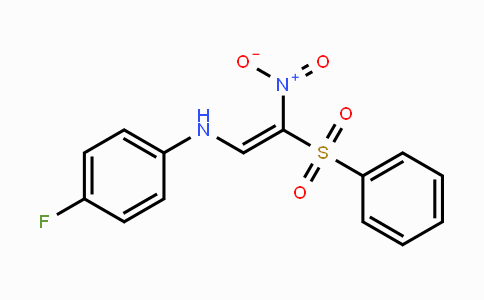 CAS No. 321433-82-3, 4-Fluoro-N-[2-nitro-2-(phenylsulfonyl)vinyl]aniline