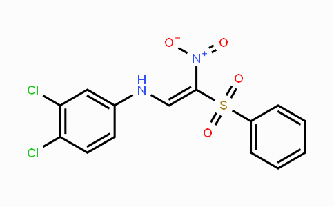 CAS No. 321434-02-0, N-(3,4-Dichlorophenyl)-N-[2-nitro-2-(phenylsulfonyl)vinyl]amine